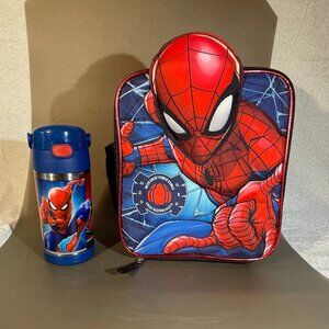 Spiderman Insulated BPA-free Zipper Lunch Bag with Thermos 12oz. (489)